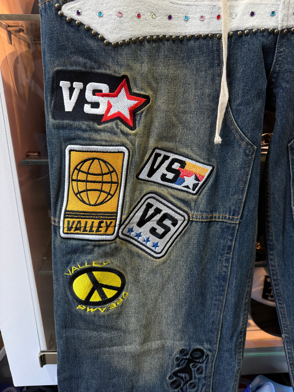 Jeans Valley denim patches