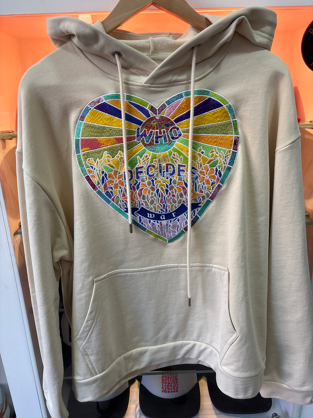 Hoodie “Who Decides War”