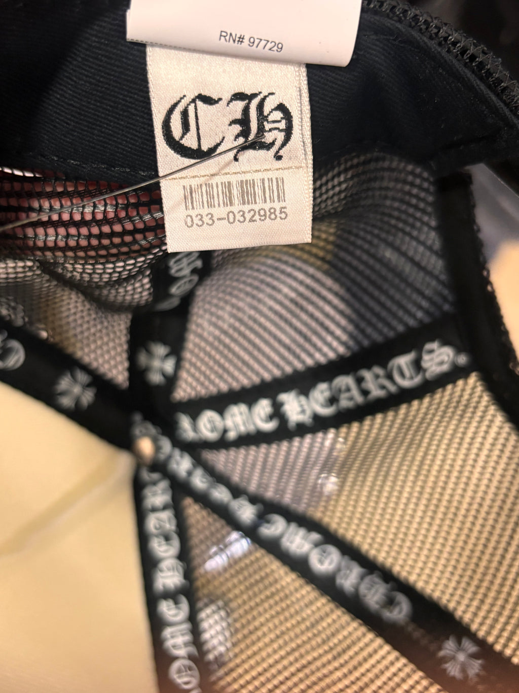 Chrome hearts trucker hat