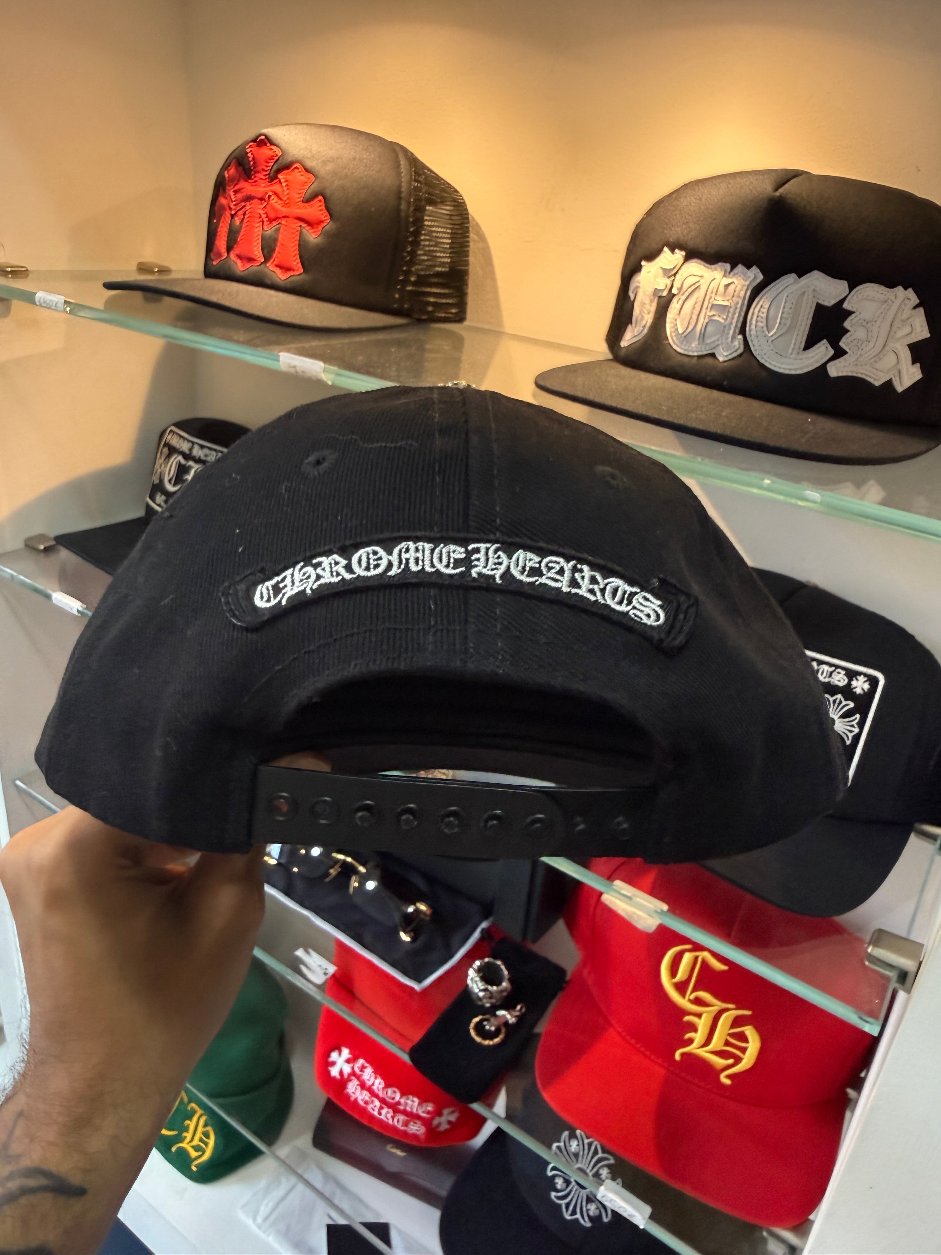 Chrome Hearts Denim trucker hat stark sign cond 9/10