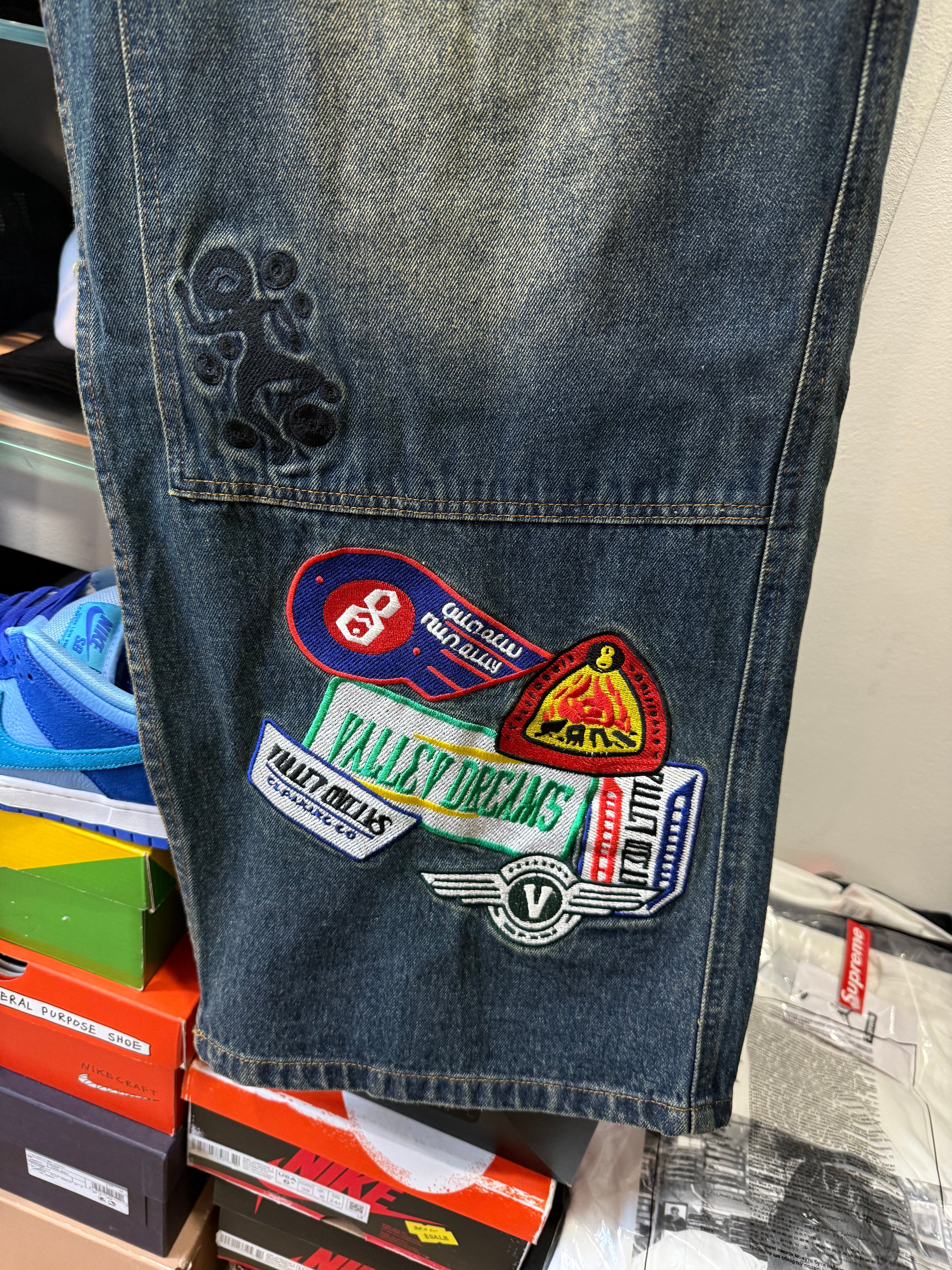 Jeans Valley denim patches