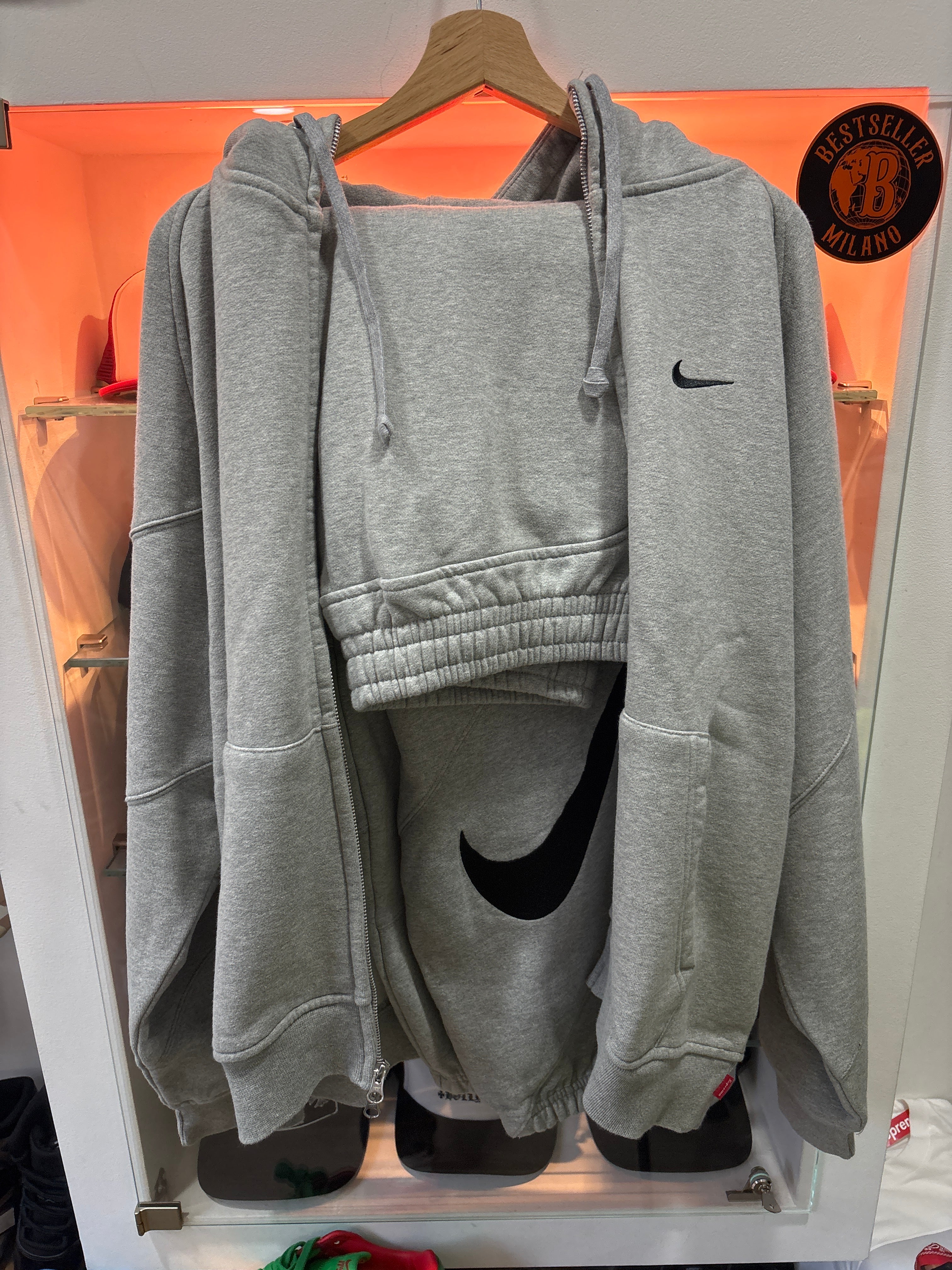 Nike x Supreme hoodie grey