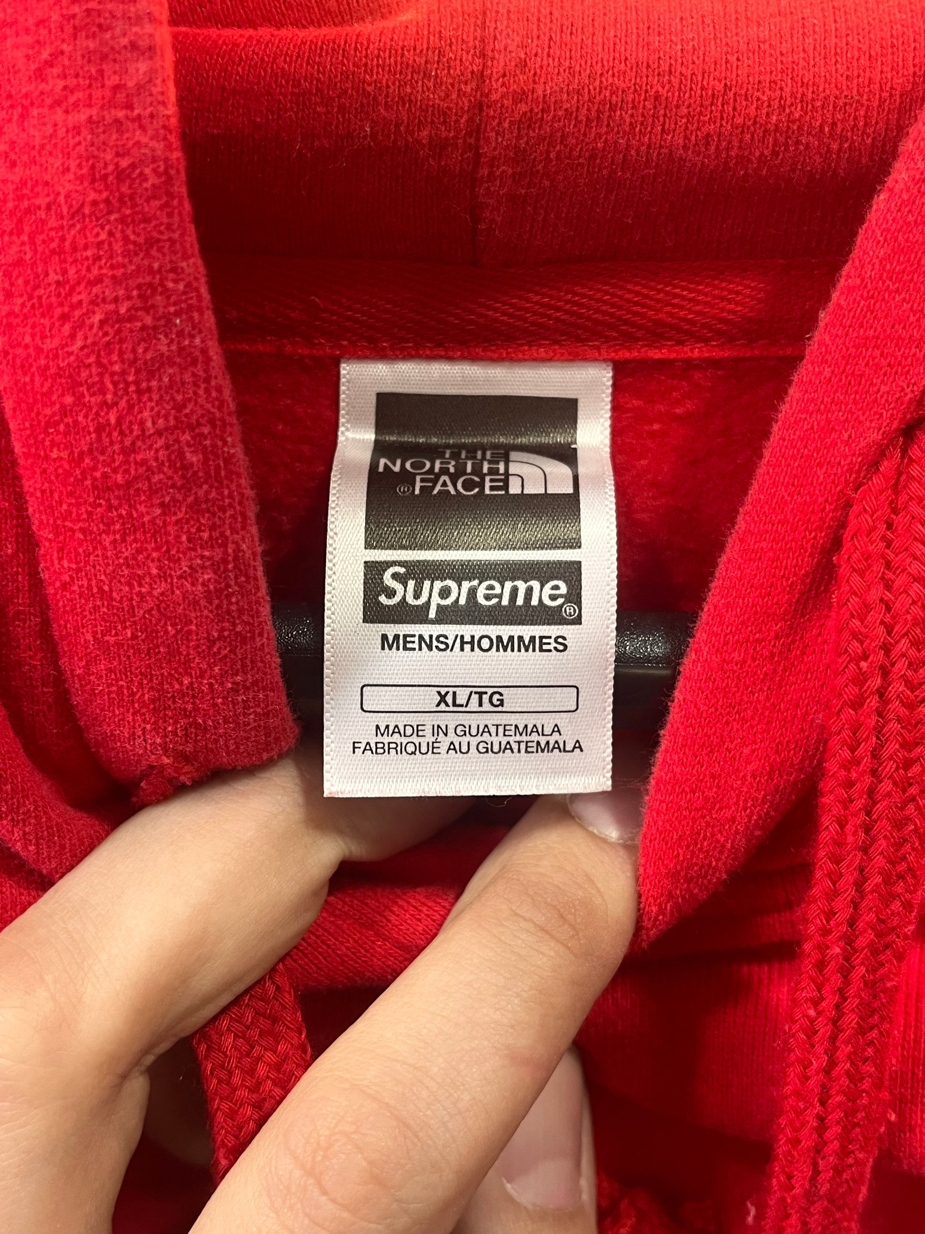 Supreme X north face hoodie XL