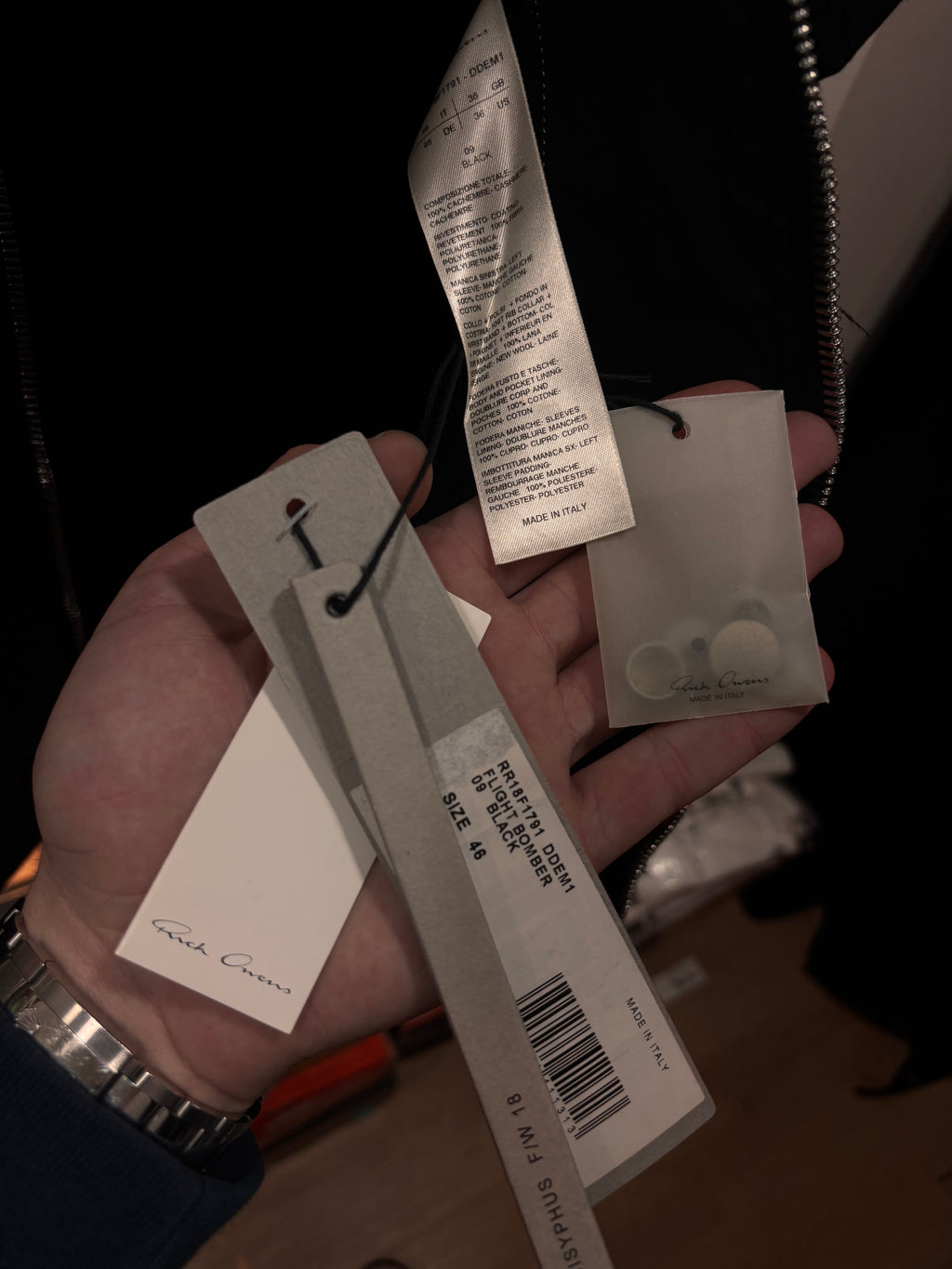 Rick Owens Cachemire Jacket