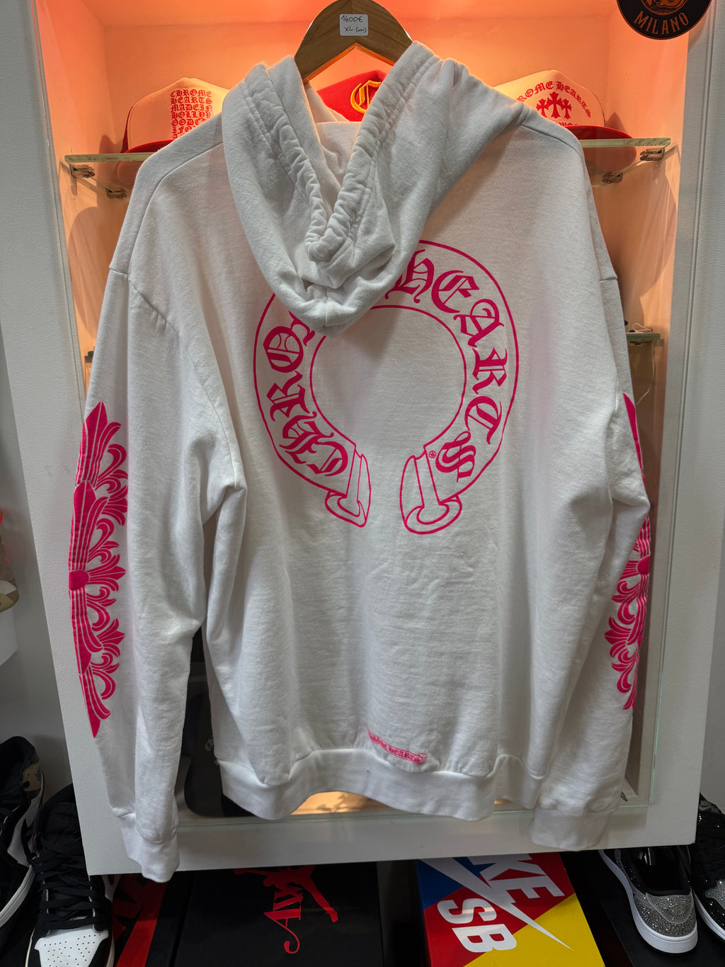 Chrome hearts hoodie pink