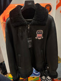 Avirex leather varsity jacket