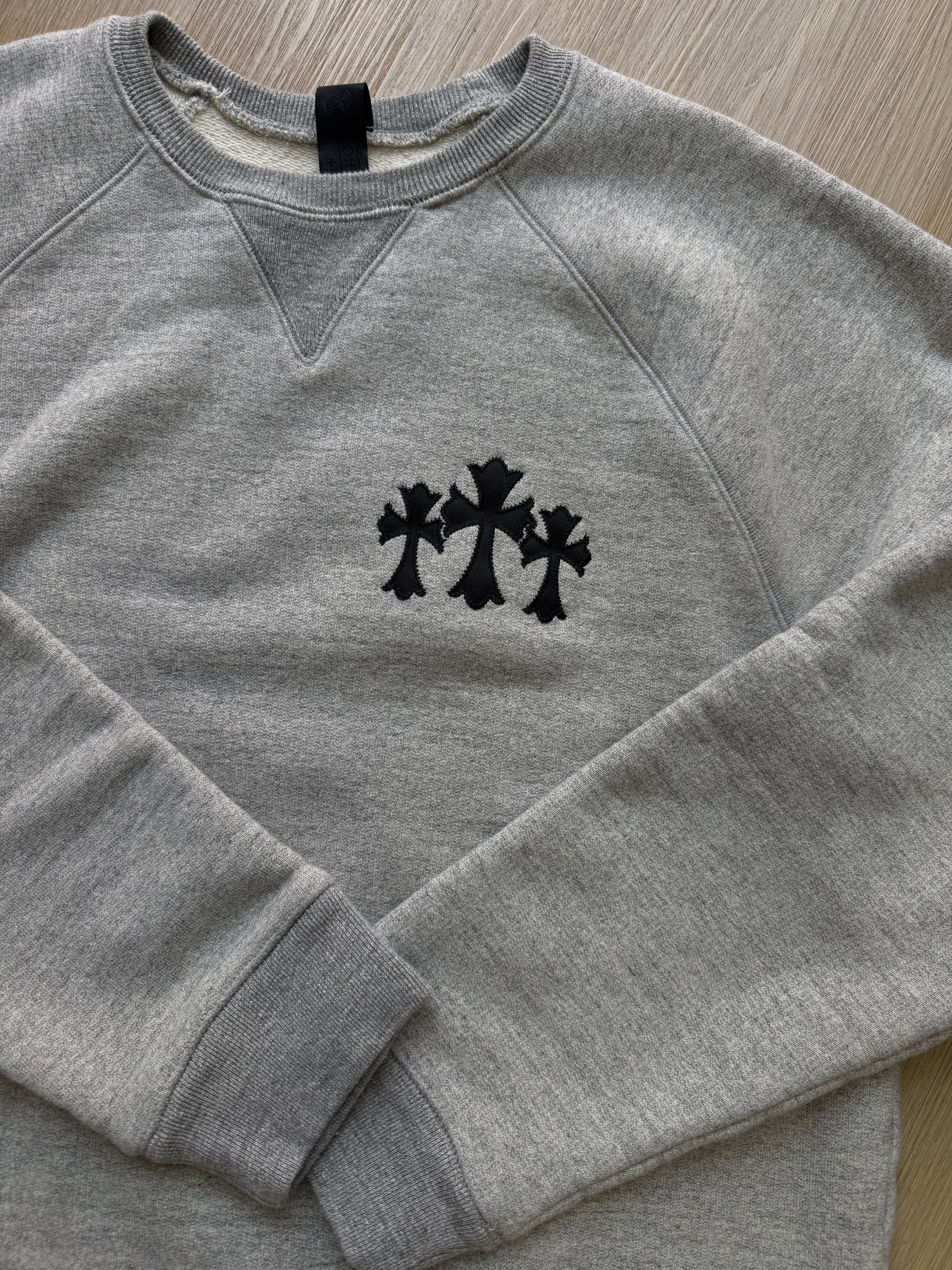 Chrome Hearts triple cross crewneck XL