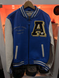 Avirex leather varsity jacket