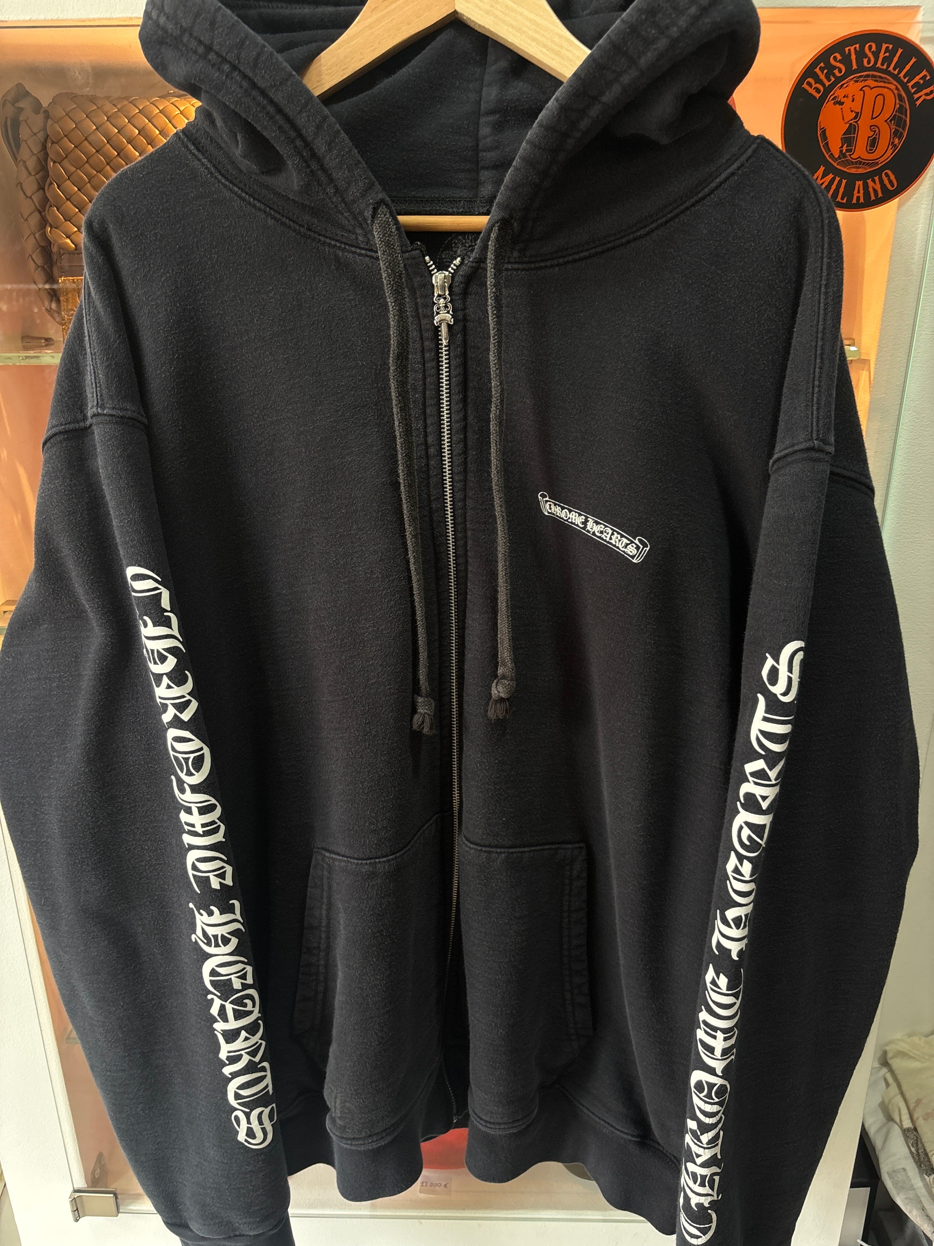 Chrome hearts vintage zip up hoodie
