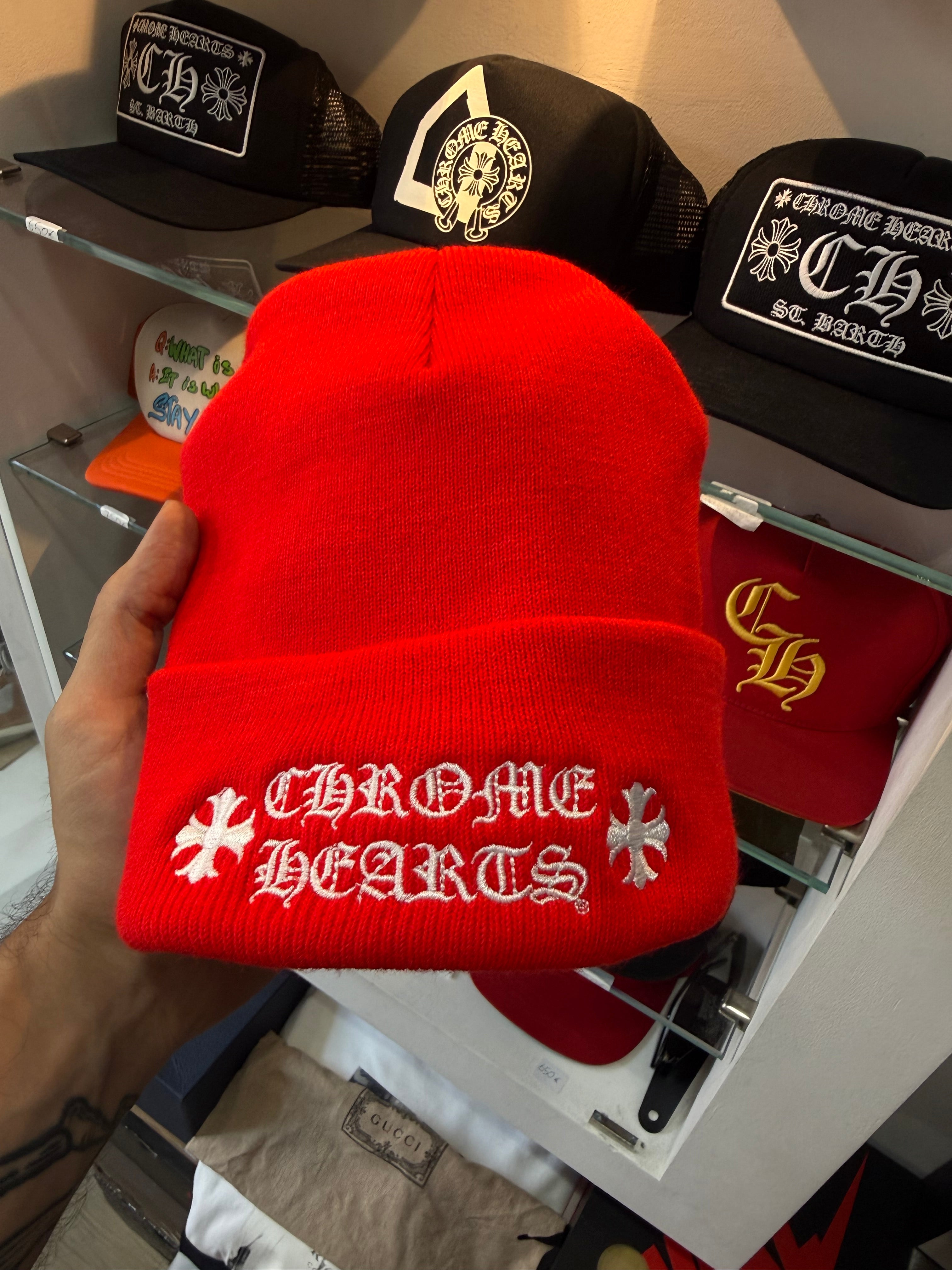 Chrome Hearts beanie red NEW