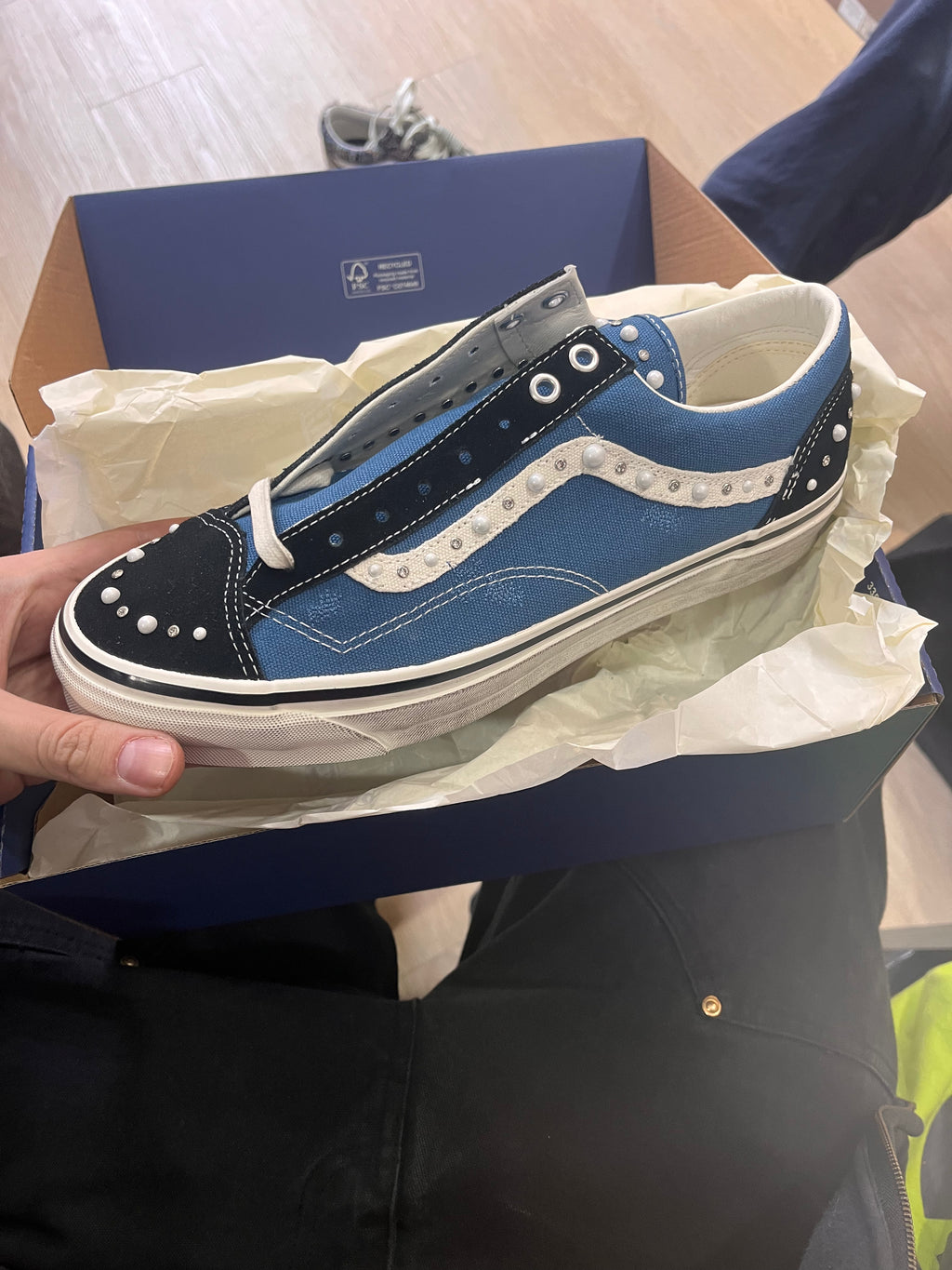 Vans old skool pearlized black navy