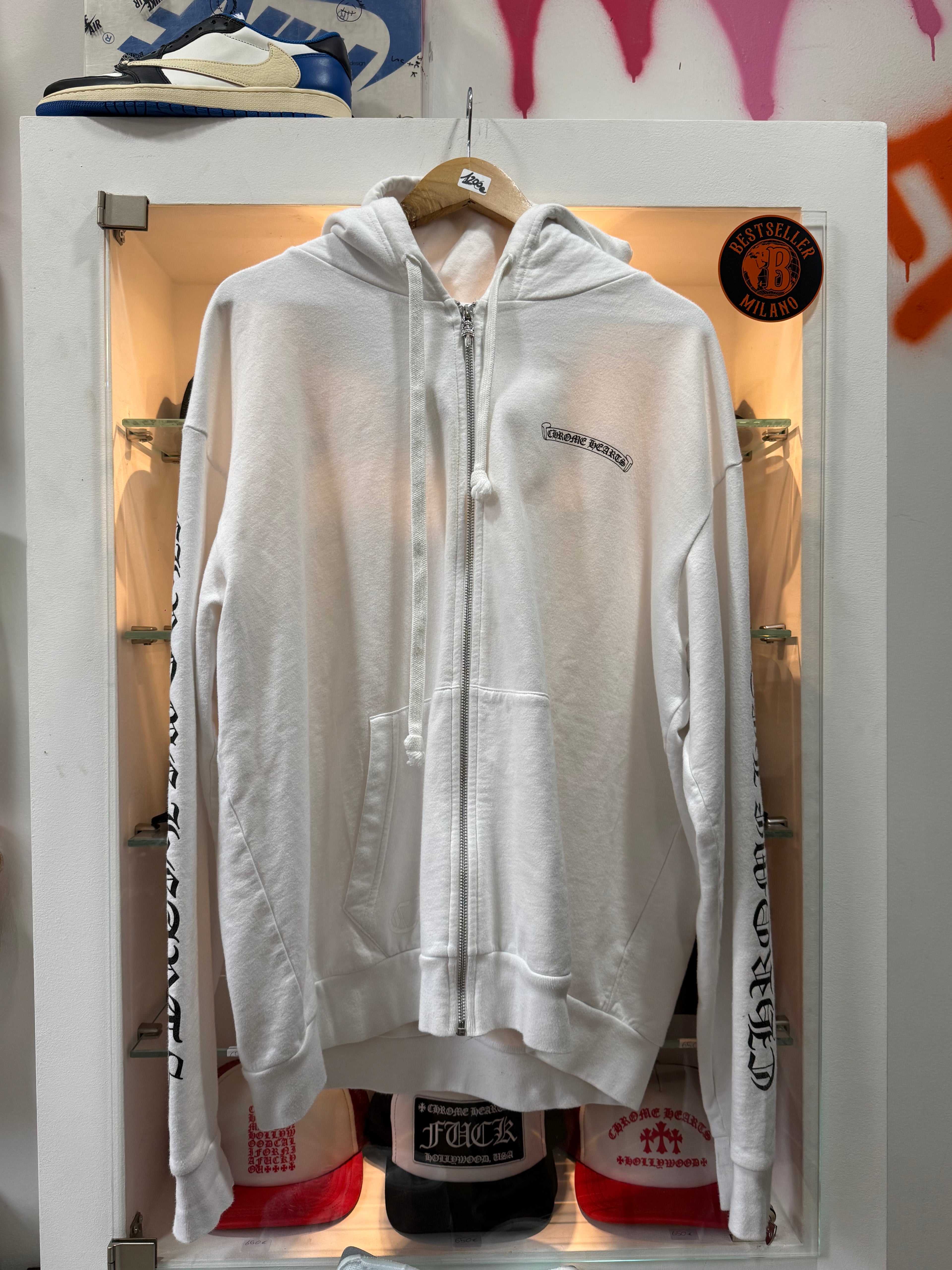 Chrome Hearts zip hoodie size L