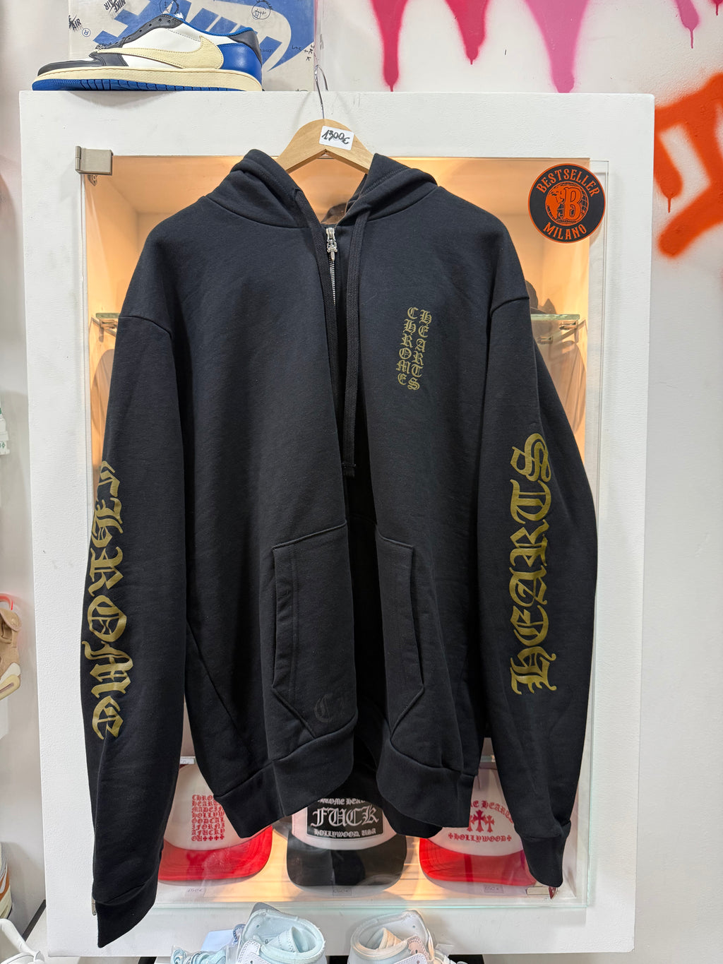 Chrome Hearts zip hoodie size L