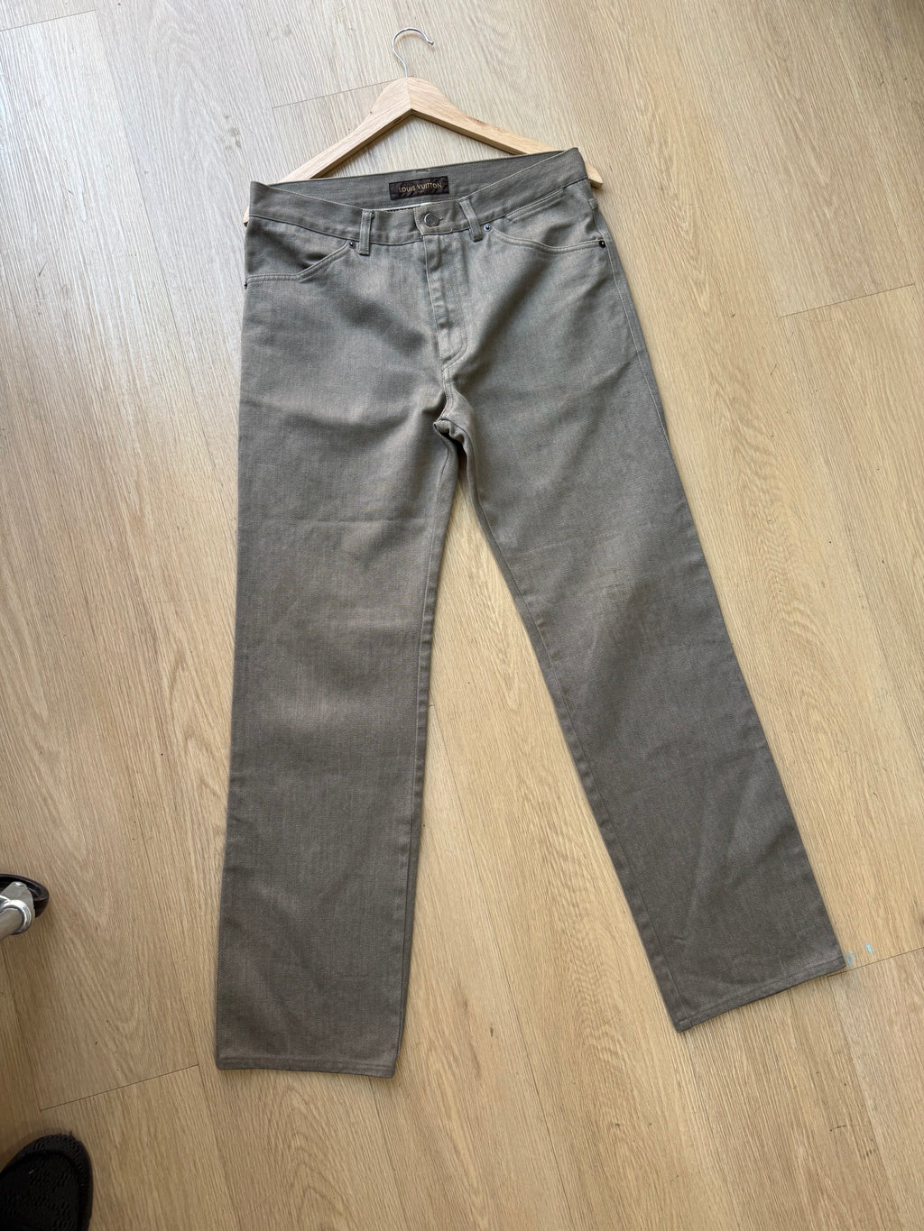 Louis Vuitton green pant vintage size 48