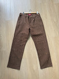 Supreme chequered brown pants cond 9/10 Size 32