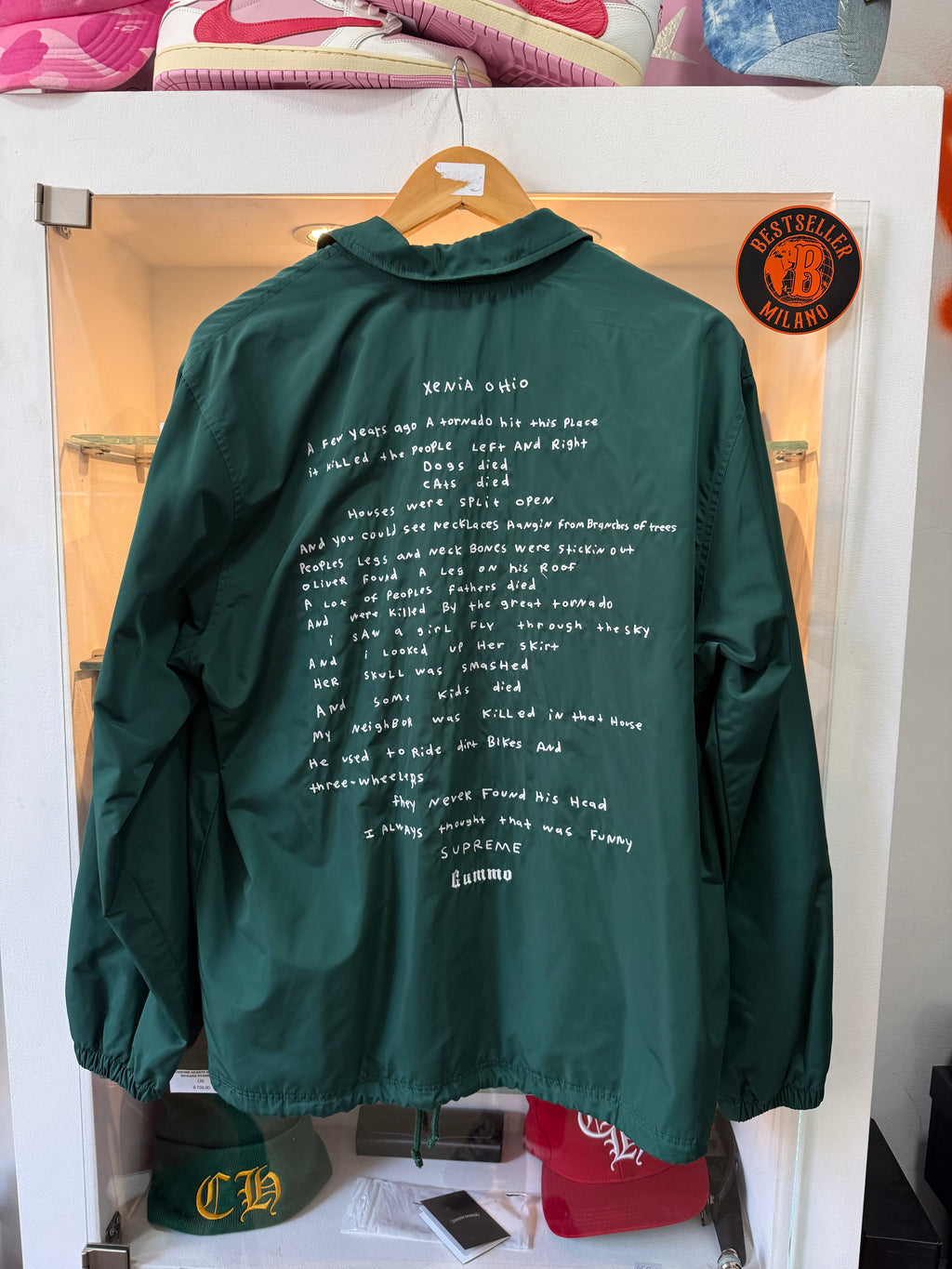 Supreme green gummo jacket size M