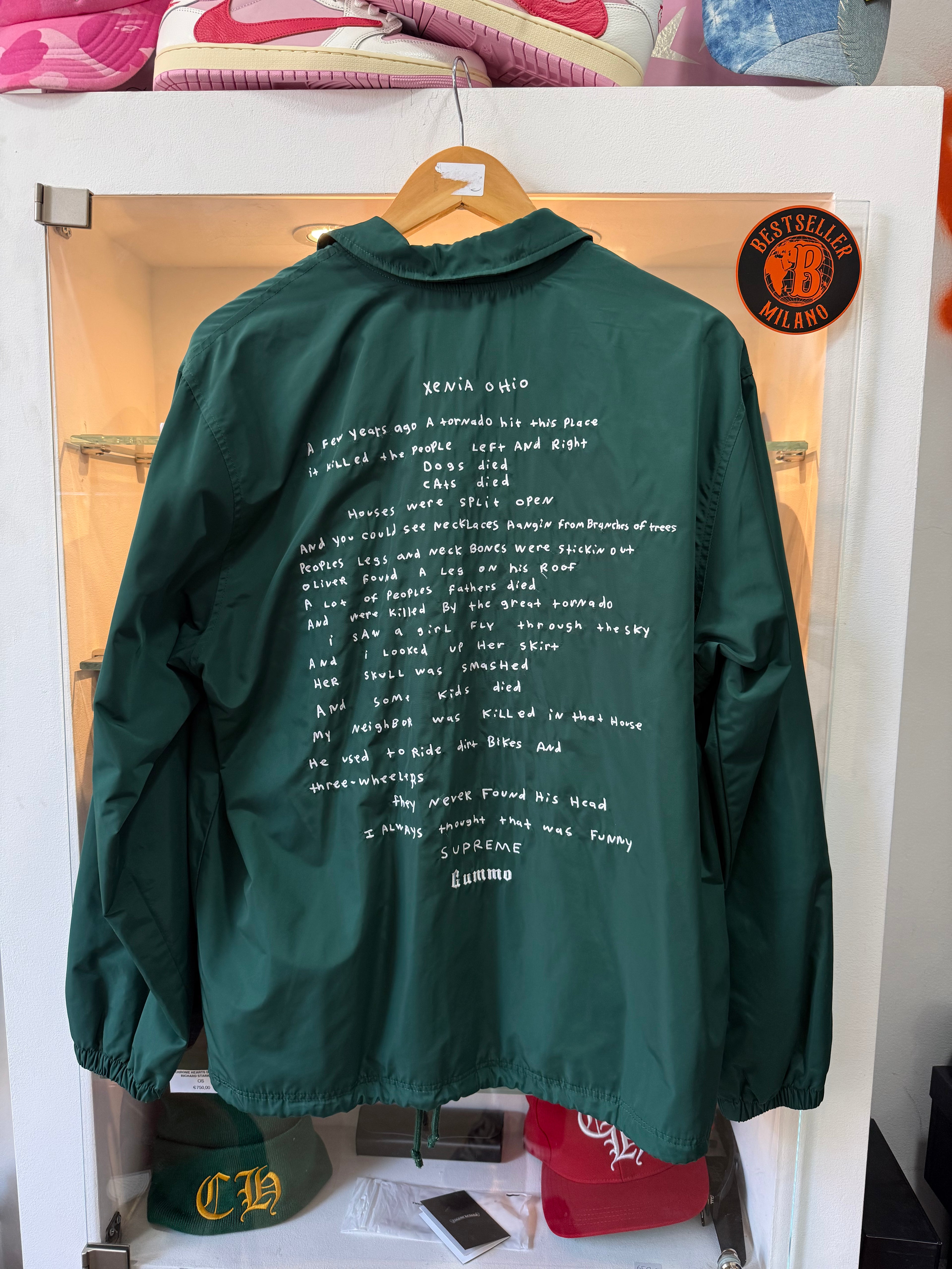 Supreme green gummo jacket size M