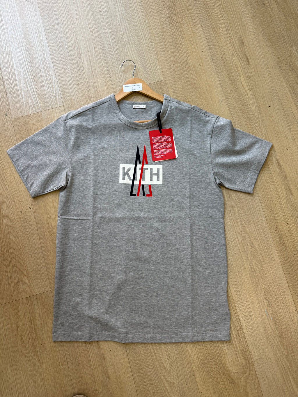 Kith X Moncler t-shirt grey size L