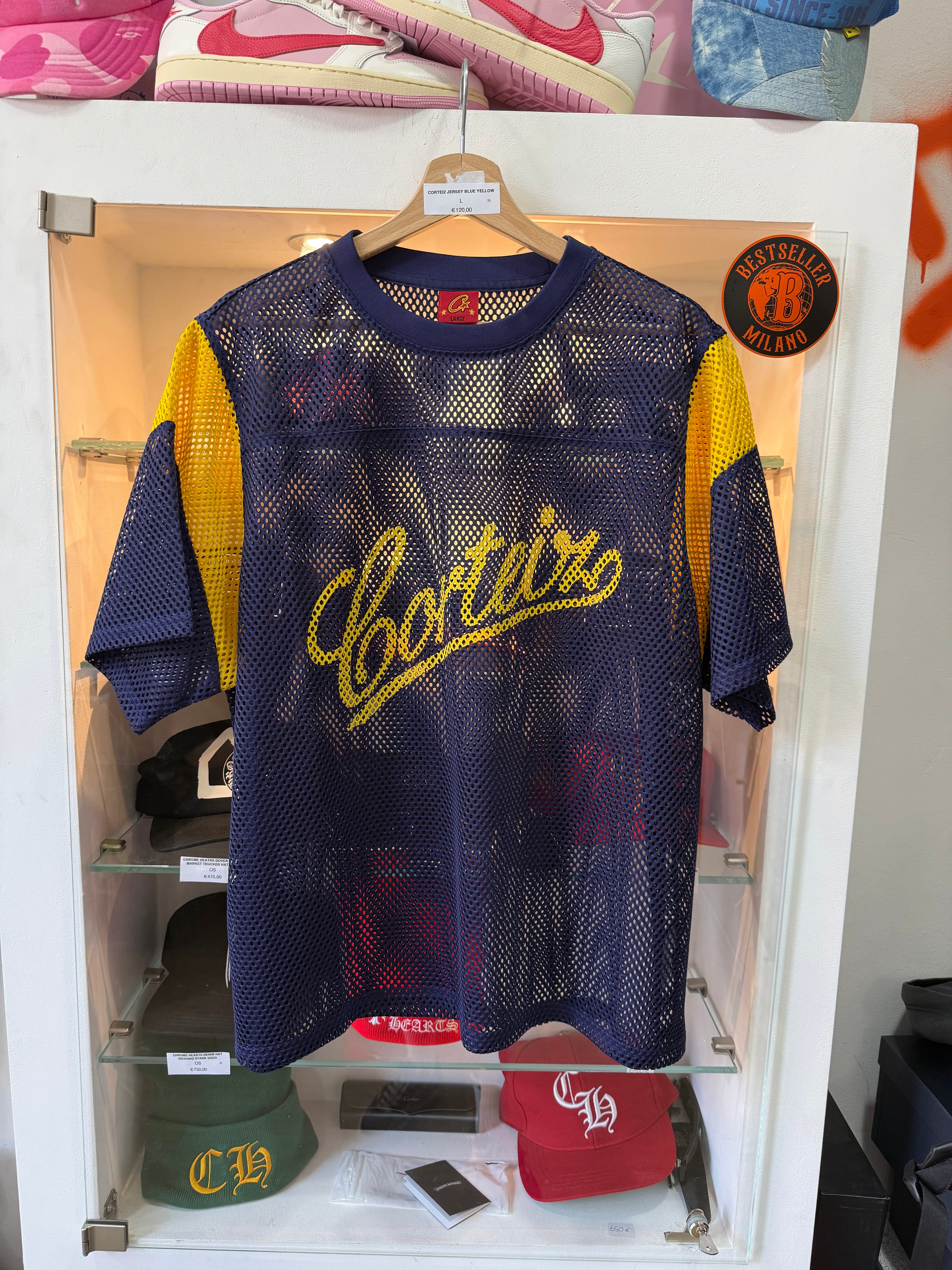 Corteiz jersey blu and yellow size L