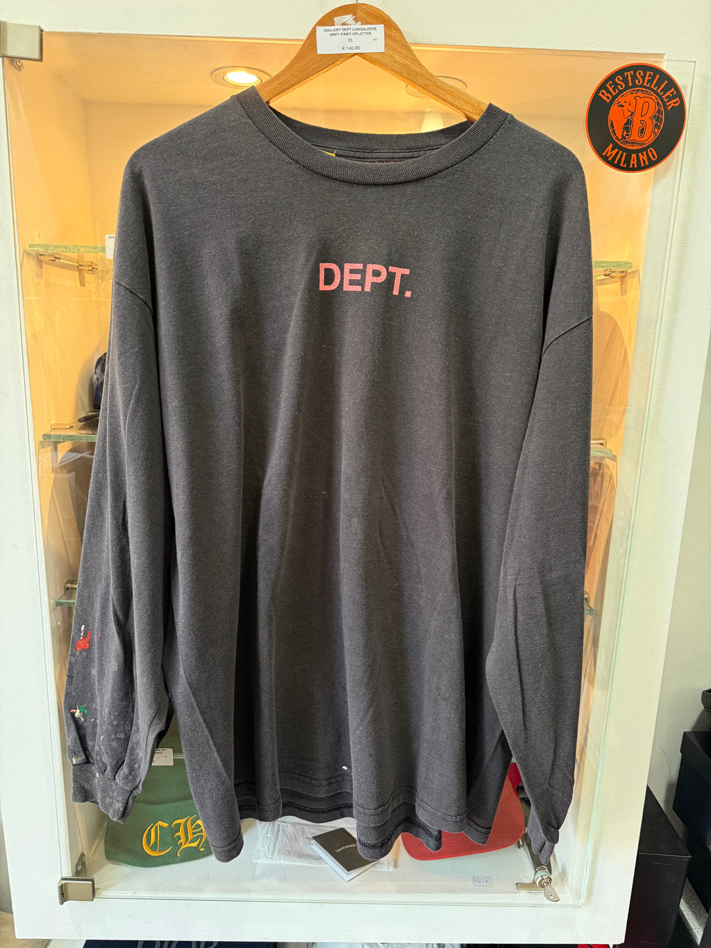 Gallery Dept. Longsleeve black paint splatter size XL