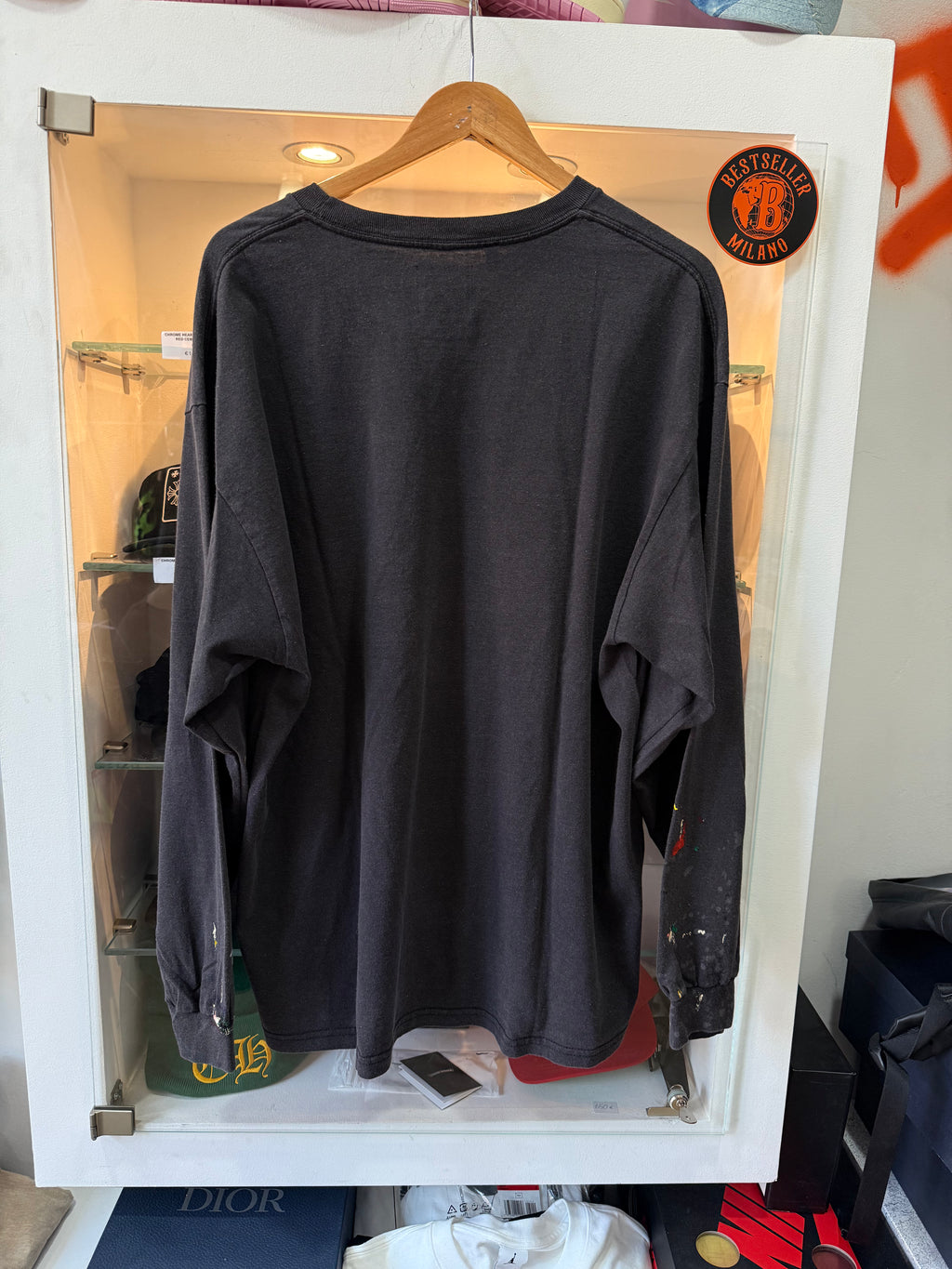 Gallery Dept. Longsleeve black paint splatter size XL