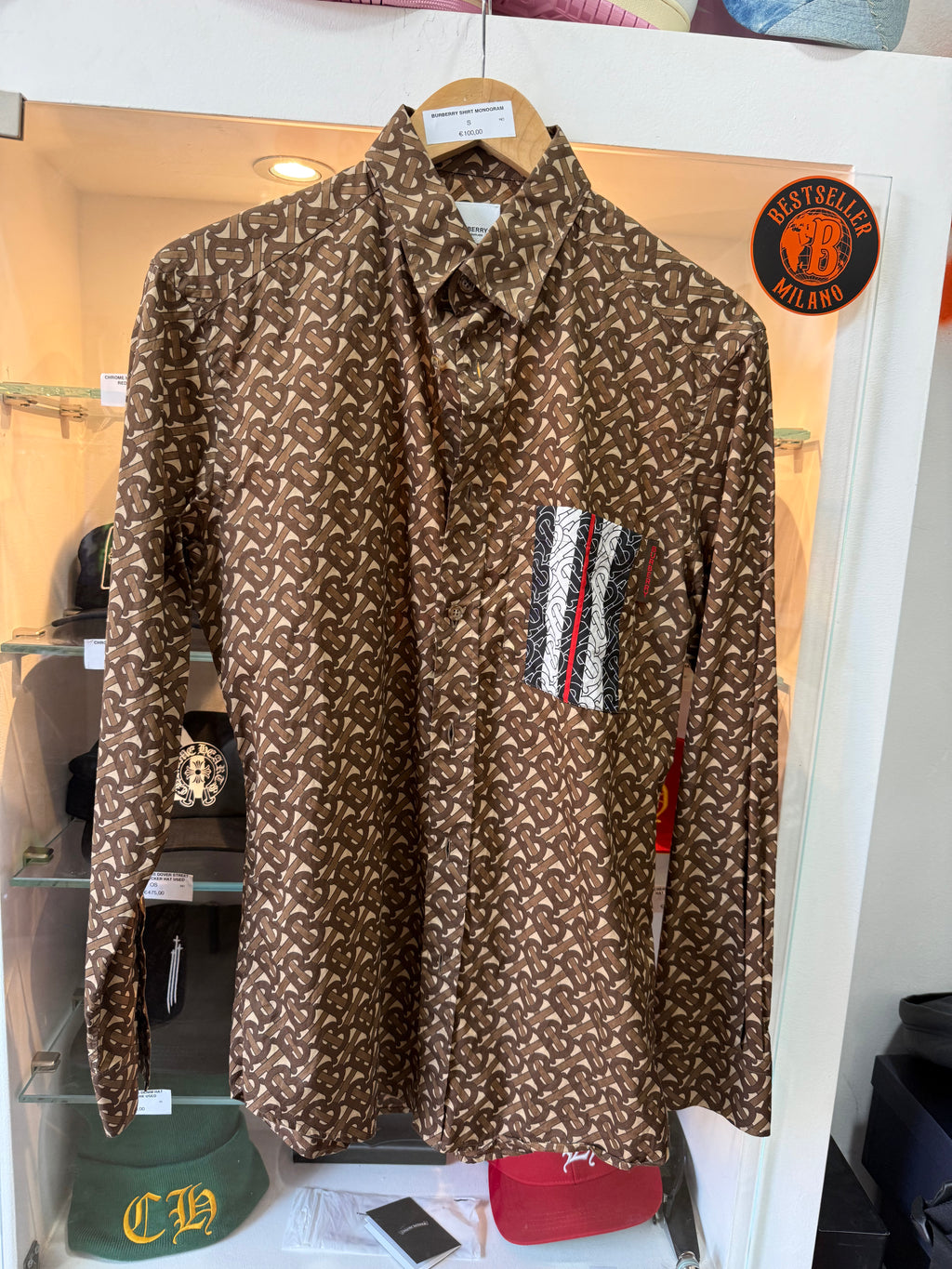 Burberry shirt monogram size S cond 9/10