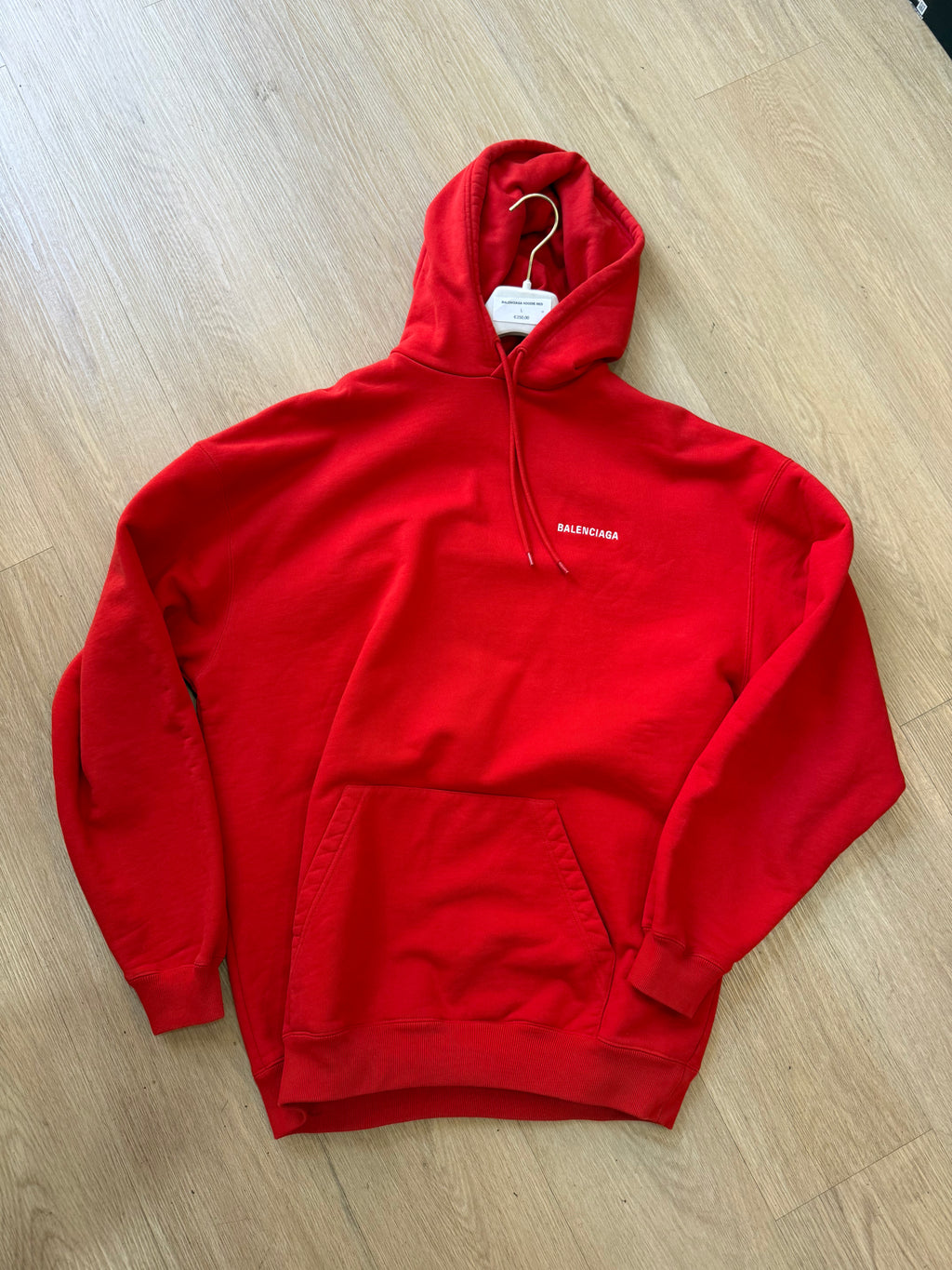 Balenciaga hoodie red size L