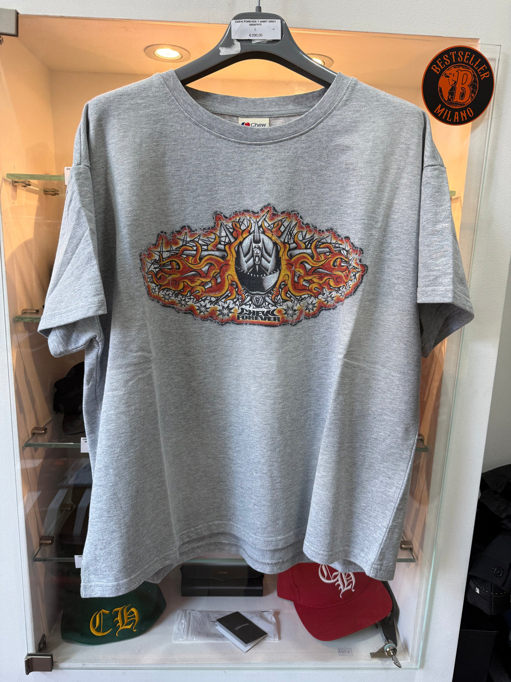 Chew Forever t-shirt grey size L