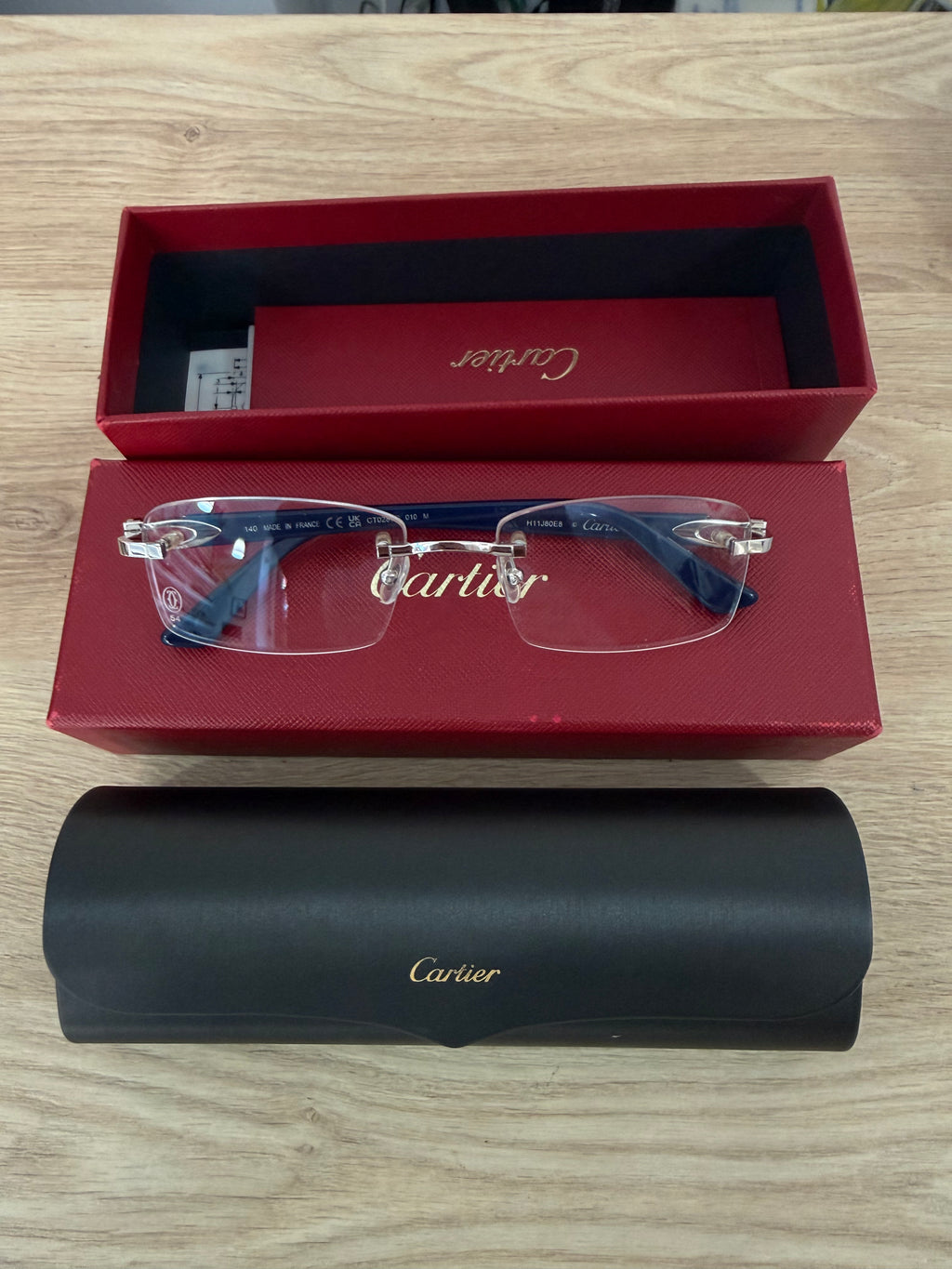 Cartier occhiali cond 9/10 full set
