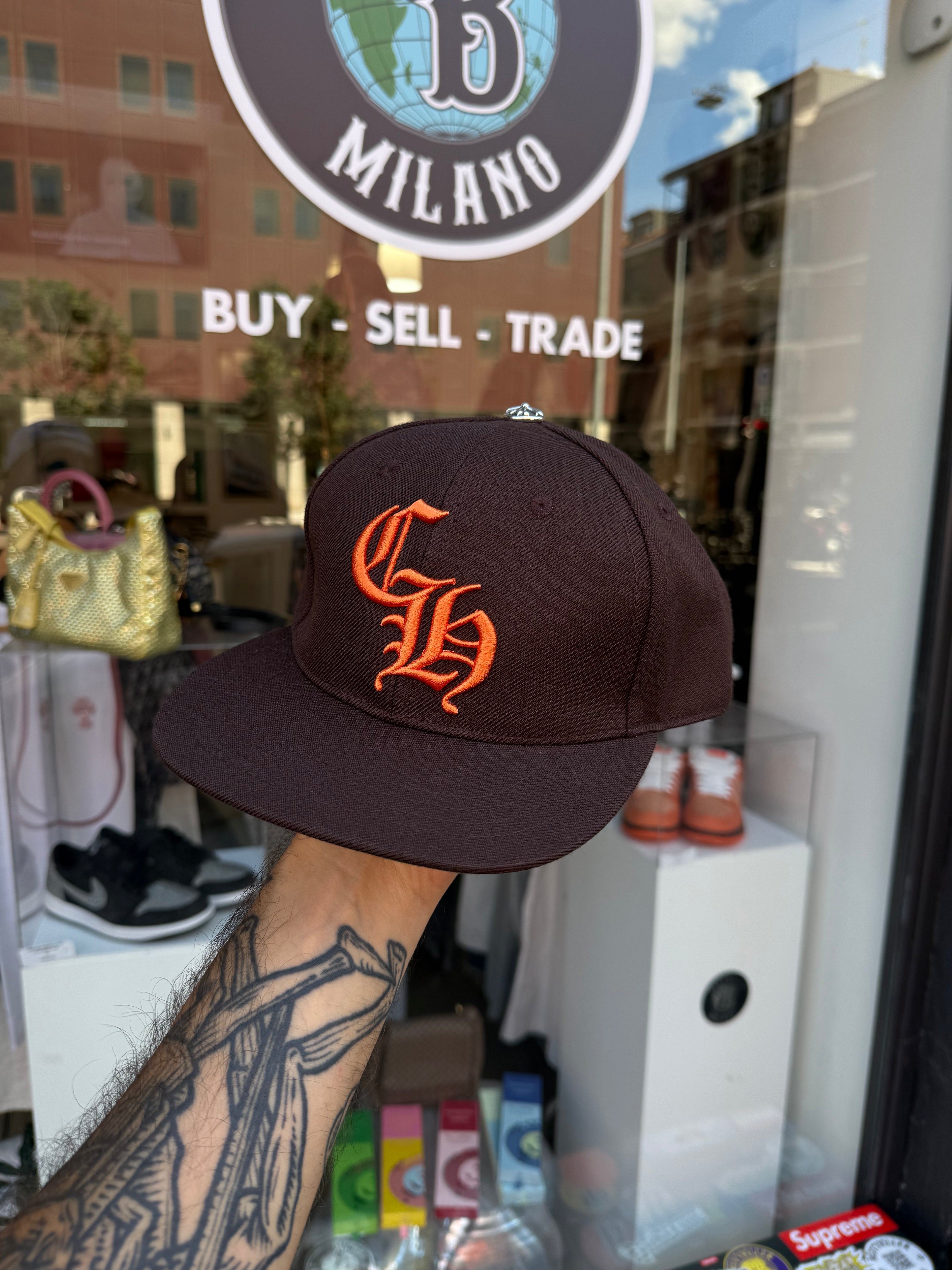 Chrome Hearts cap brown orange NEW
