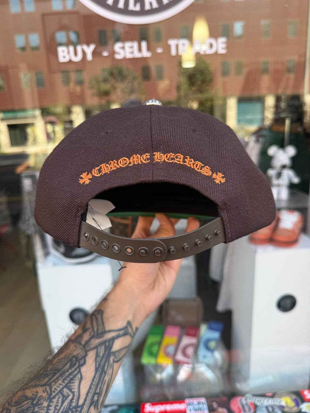 Chrome Hearts cap brown orange NEW