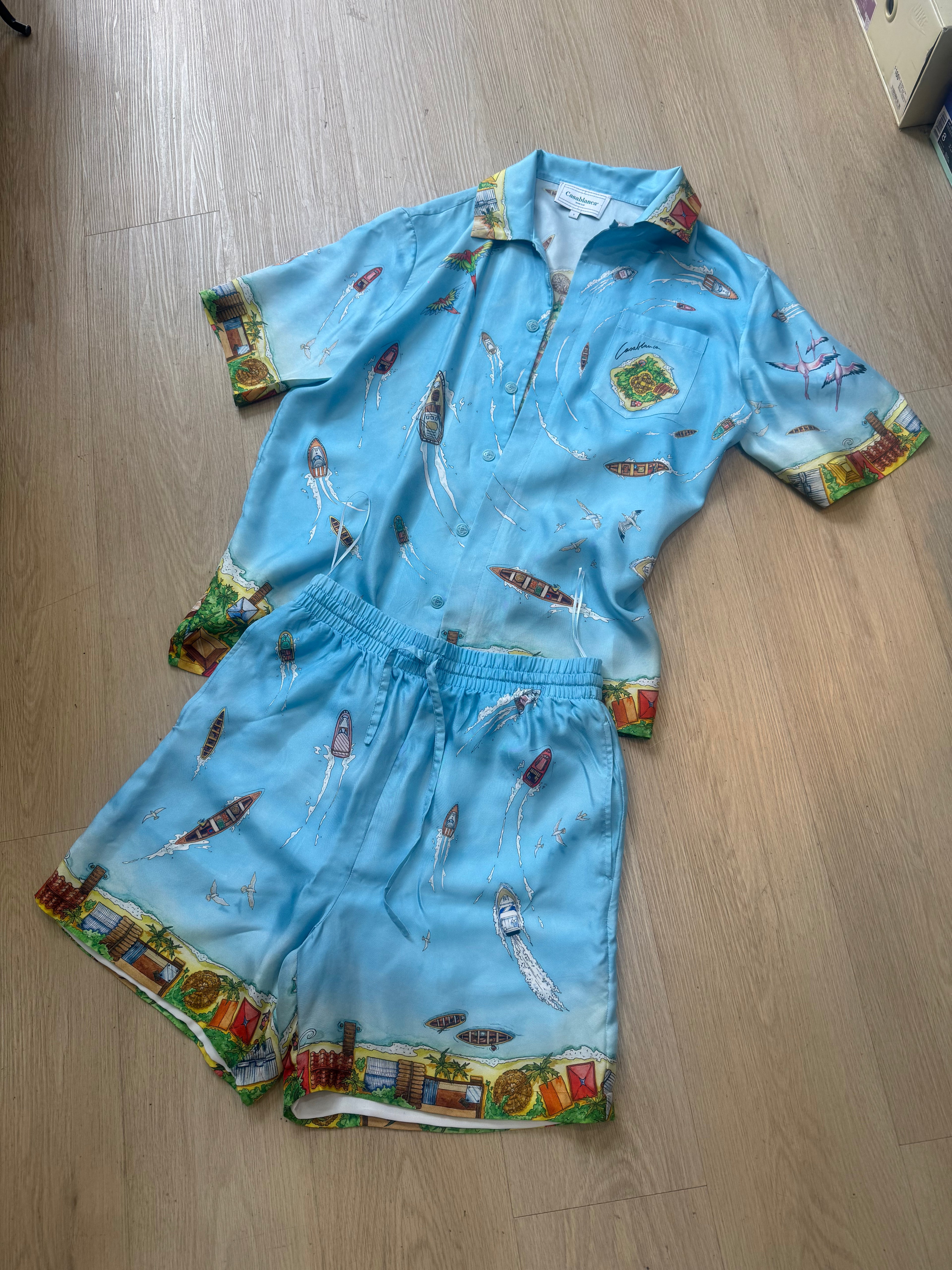 Completo Casablanca Size S 100% seta cond 9/10