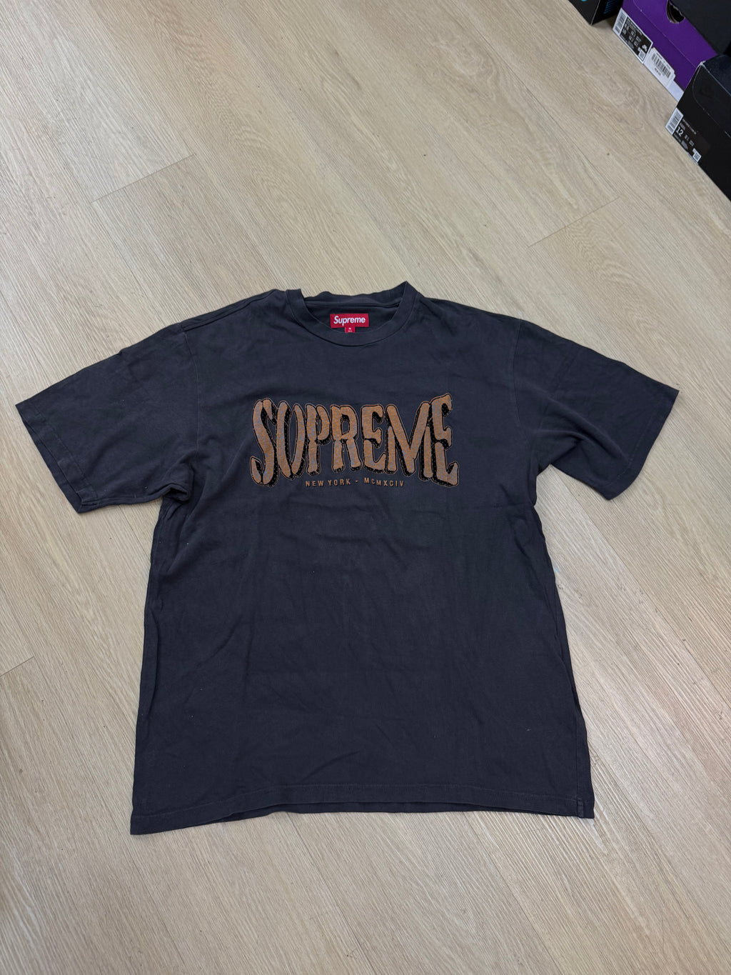 Top Supreme Floccato Lavato P/E Nero Size M cond 9/10